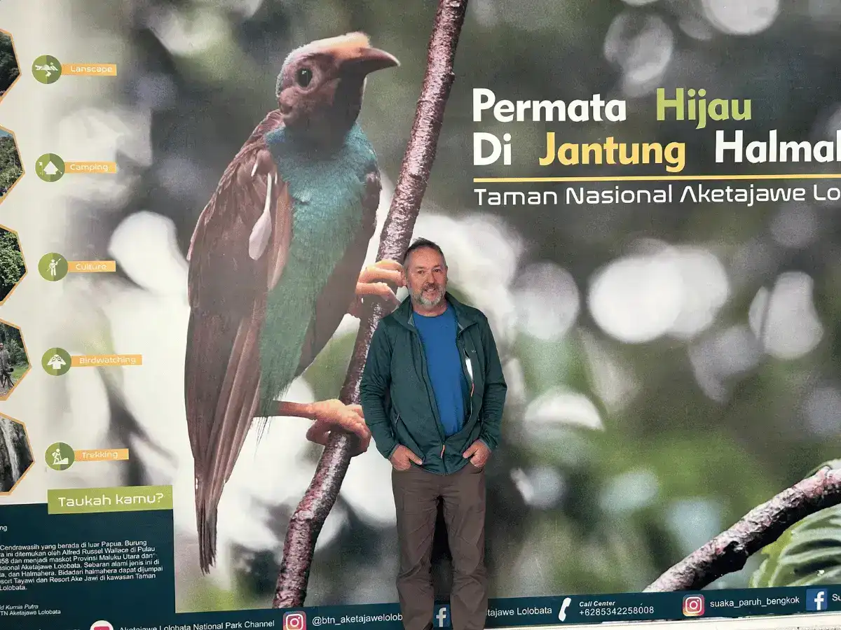 Wallace's Great Grandson, Bill Wallace in Ternate Airport. 