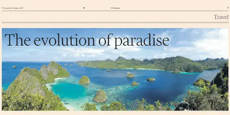 SeaTrek in the press - The Evolution of Paradise in The Financial Times SeaTrek in the press - The Evolution of Paradise in The Financial Times