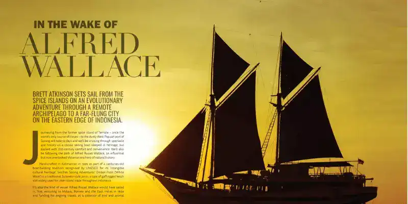 SeaTrek in the Press - In The Wake of Wallace in World Travel Magazine SeaTrek in the Press - In The Wake of Wallace in World Travel Magazine