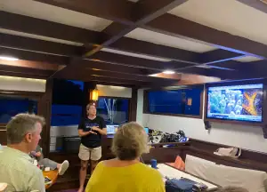 SeaTrek - Nicole our expert giving presentation