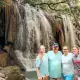 Teagan and family at the lady diana waterfall
