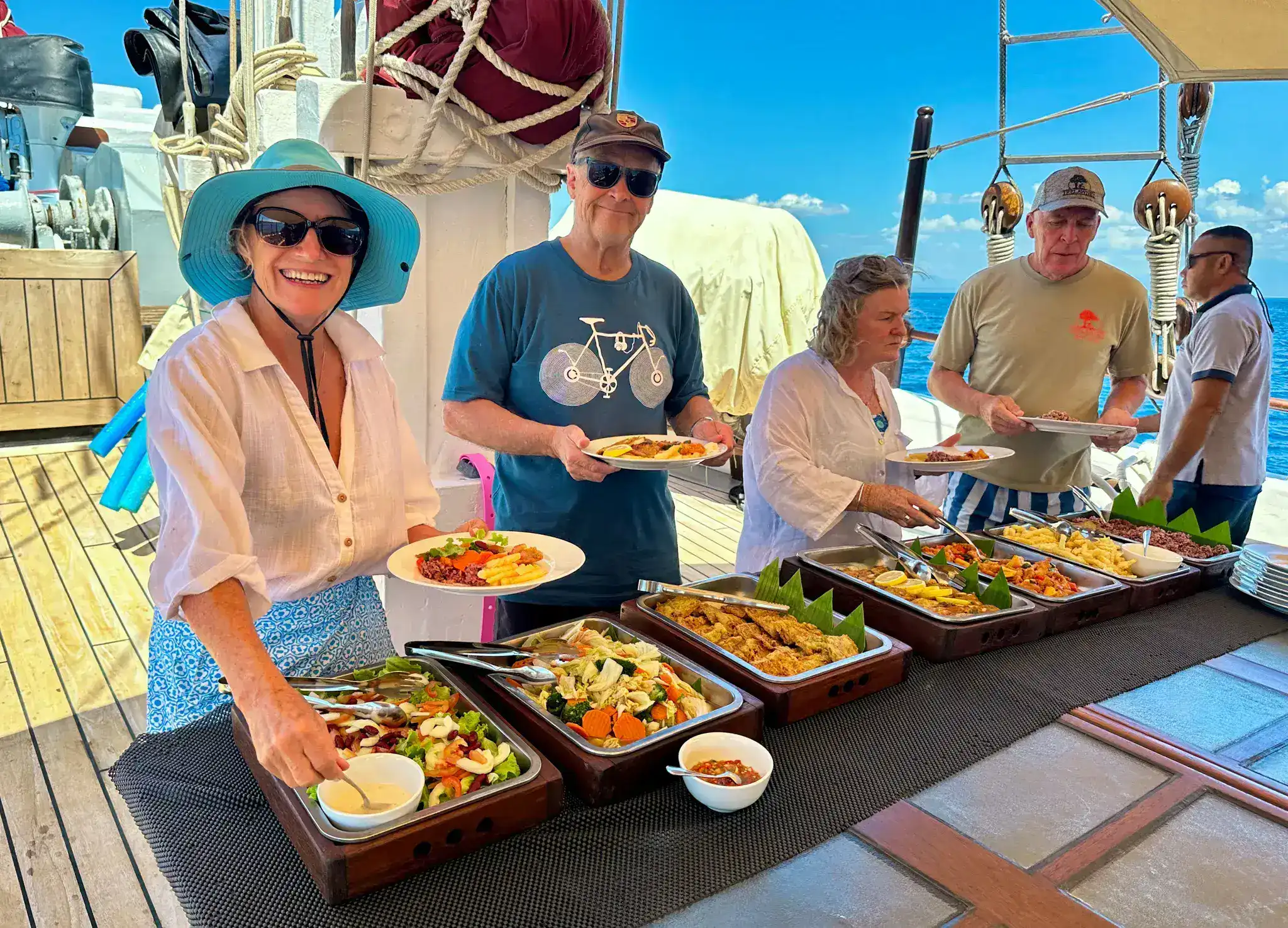 Lunch onboard Katharina