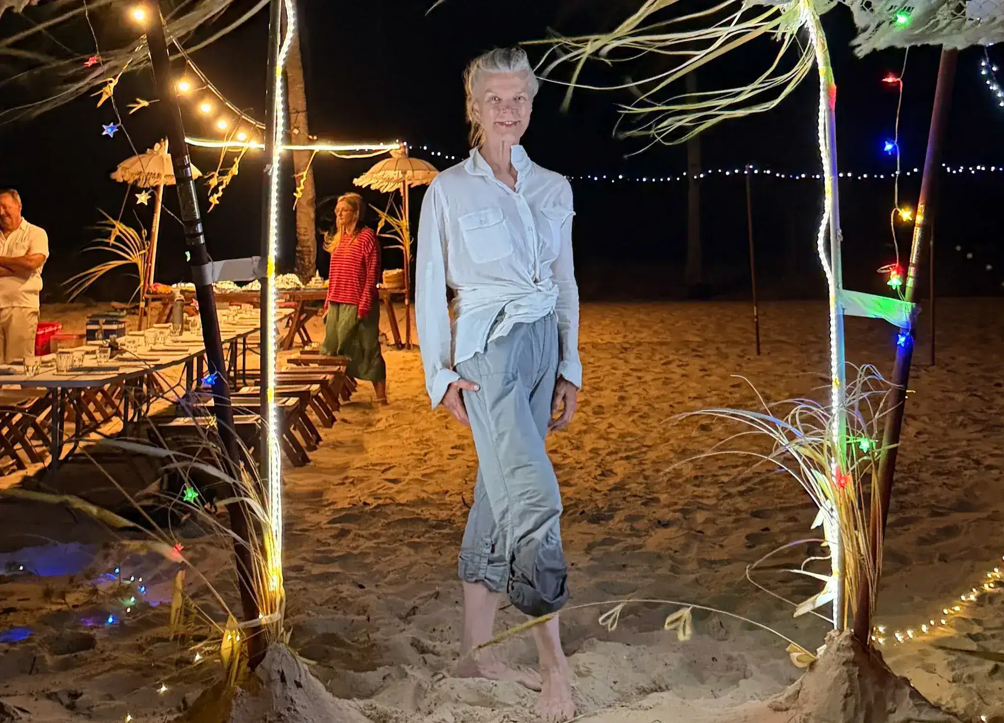 Catherine at the BBQ Beach