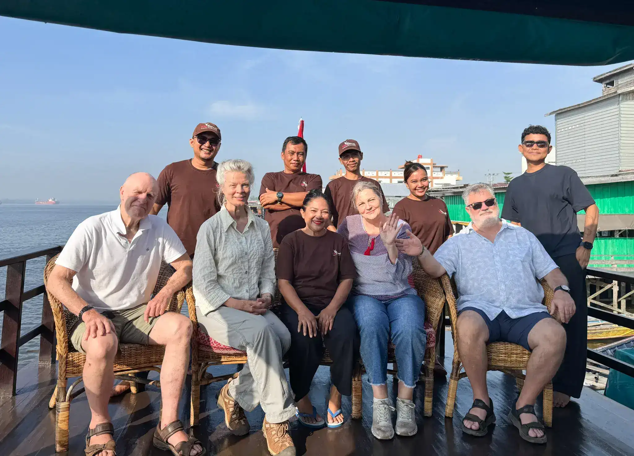Catherine in Borneo with fellow SeaTrek travelers